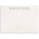 Tall Serif Name Flat Note Cards - Letterpress Image 3 of 5